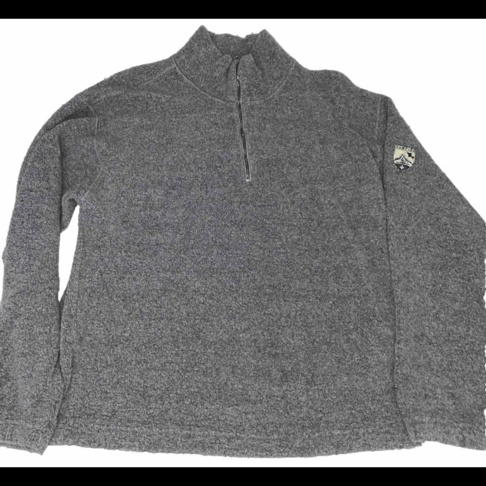 Vampire 1950 1/4 Zip Gray Pullover Has Event Embroidery size small